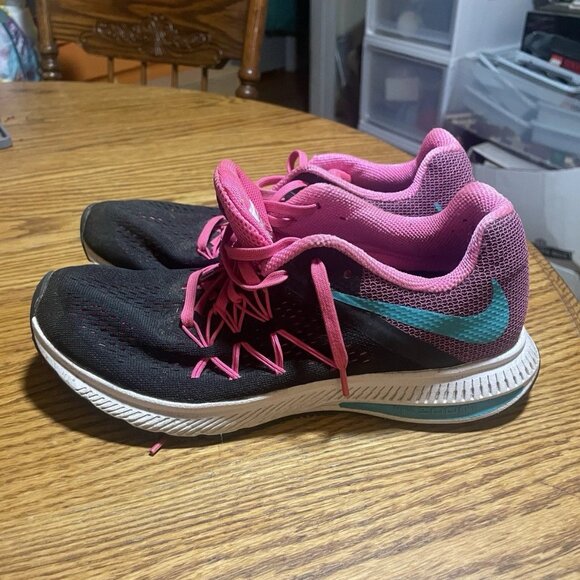 Nike Zoom Winflo 3 Womens Pink Black Running Shoes Size 8.5 831562-004 - Picture 5 of 6